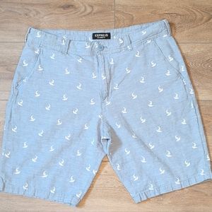 Men's Express Shorts With Surfer Print Size 34